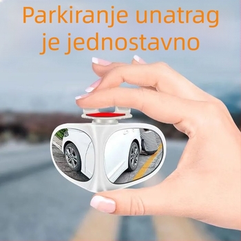 Automobilski retrovizor s 360° refleksijom, HD širokokutni dvostruki pogled