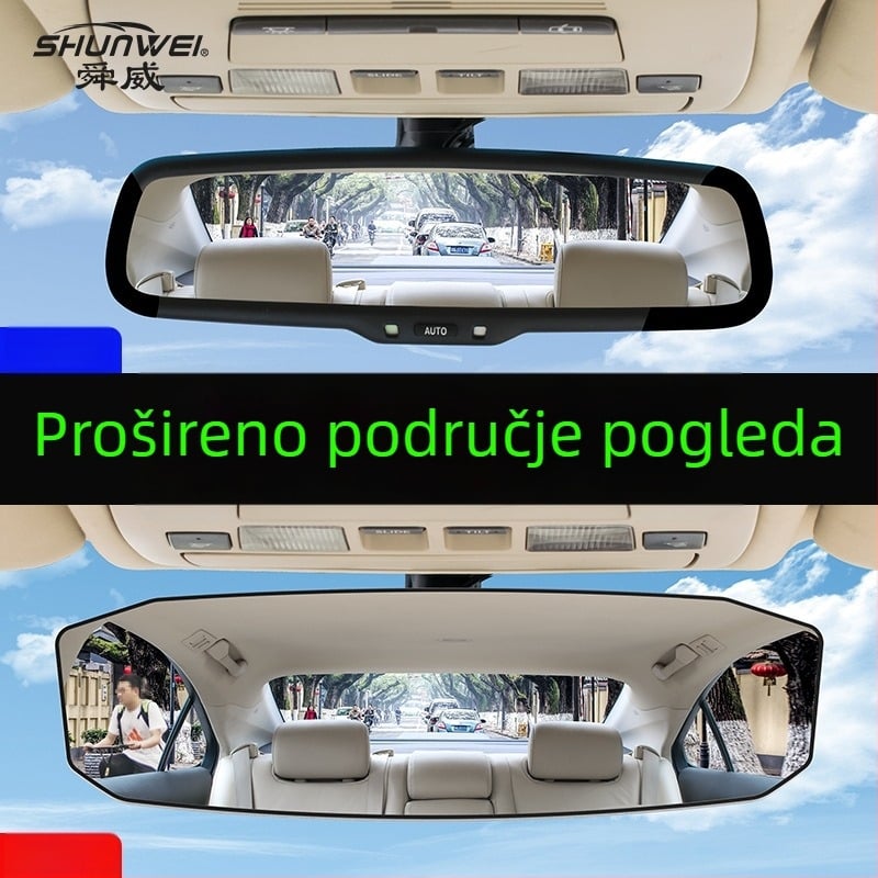 Pomoćni unutarnji retrovizor za automobil, HD široki kut gledanja, Snap-on ugradnja, marke Shunwei, težina 175 g, šifra SD-2415