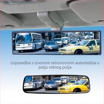 Town Head unutarnji retrovizor za automobil s širokokutnim zakrivljenim plosnatim dizajnom i antirefleksijom