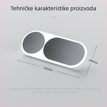 LED ogledalo za šminkanje u automobilu (montaža na klik, prilagodljiva izrada, licencirana privatna oznaka, opća kompatibilnost)
