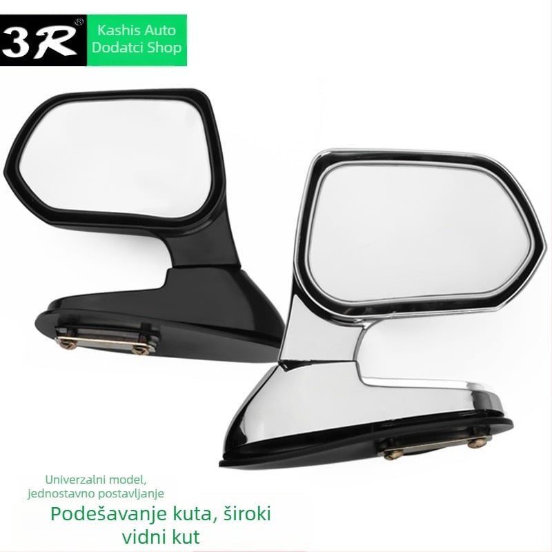 3R Auto stražnje ogledalo – pomoć pri vožnji unatrag, ogledalo širokog vidnog polja za mrtve kutove, montirano na vozilo