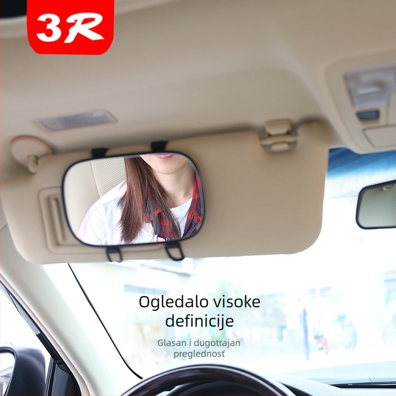 Auto ogledalo za šminku uz vizir – unutarnje dekorativno ogledalo, marka 3R
