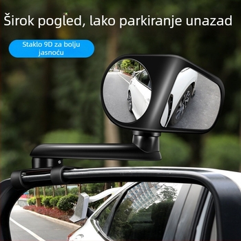 Multifunkcionalni pomoćni retrovizor za auto s rotacijom od 360°, širokokutnim pogledom naprijed i nazad