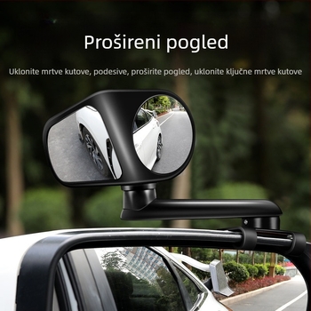 Multifunkcionalni pomoćni retrovizor za auto s rotacijom od 360°, širokokutnim pogledom naprijed i nazad