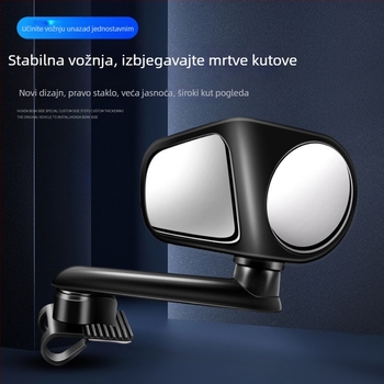 Multifunkcionalni pomoćni retrovizor za auto s rotacijom od 360°, širokokutnim pogledom naprijed i nazad