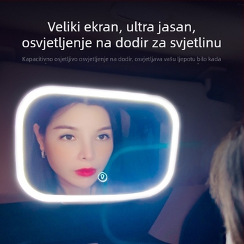 Auto ogledalo za šminkanje suncobran auto vizor, universalna kompatibilnost, snap-on montaža, model 16956458295, ABS materijal, težina 327 g