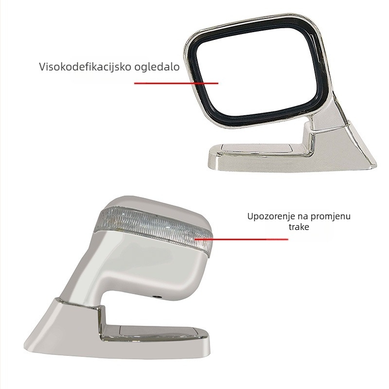 Car Blessing Auto retrovizor - univerzalan, veliko vidno polje, višenamjensko pomoćno ogledalo za vožnju unazad i mrtve kutove, plastično kućište