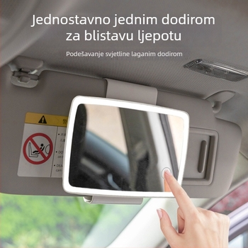 LED kozmetičko ogledalo za automobil - snap-on ugradnja - univerzalna kompatibilnost - jednostavan stil