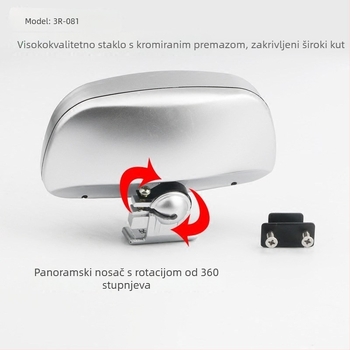 Automobilski retrovizor širokog vidnog polja, podesiv — marka 3r, licencirana privatna etiketa