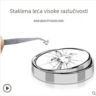 Automobilski retrovizor – malo kružno ogledalo s zakrivljenom površinom za vožnju unazad, širokokutno gledanje u mrtve točke, jednostavna ugradnja.