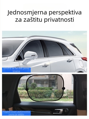 Sjenilo za prozore automobila, zaštita bočnog prozora i toplinska izolacija – tip s usisnom čašom