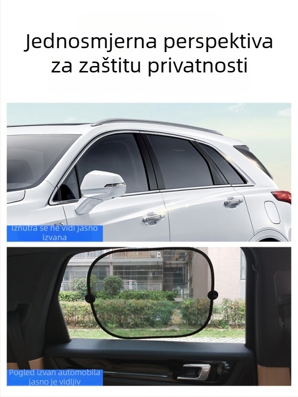 Sjenilo za prozore automobila, zaštita bočnog prozora i toplinska izolacija – tip s usisnom čašom