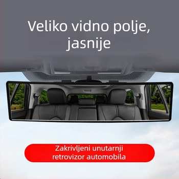 Unutarnji stražnji retrovizor automobila – HD staklo, široki kut pogleda, marka: Huitian