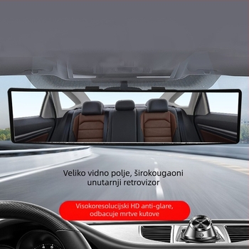 Unutarnji stražnji retrovizor automobila – HD staklo, široki kut pogleda, marka: Huitian