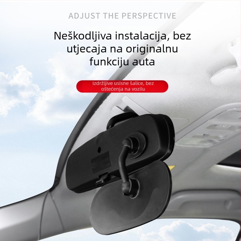 Automobilski retrovizor s velikim vidnim poljem, dječji pomoćni ogledalo u automobilu, ultra jasan 360° širokokutni reflektor. Marka: Tie feng