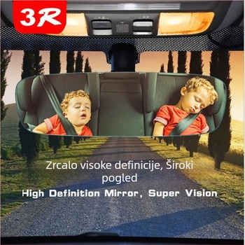 3R bezokvirni retrovizor za automobil, s velikim vidnim poljem