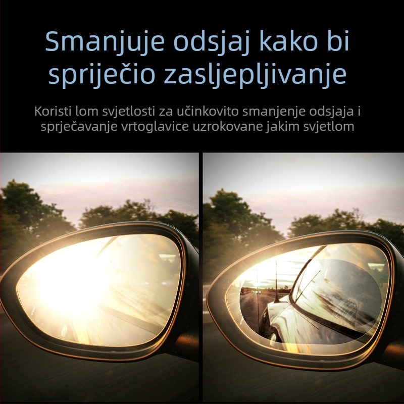 Kišni film za automobilni retrovizor s dugotrajnim antifog učinkom i vodoodbojnim premazom na staklu