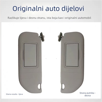 Sunčani vizir za automobil Sv-0003 – Snap-on ugradnja, Originalni logo, 0.5 kg