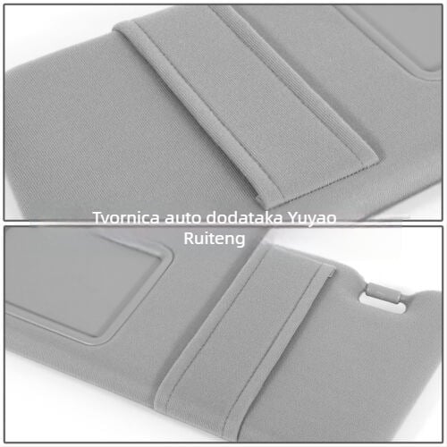 Auto sjenilo s LED svjetlom (HD ogledalo za šminku) – Snap-on ugradnja, tisk loga, licenci privatna oznaka, jednostavan dizajn