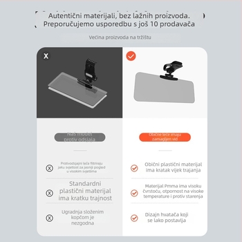 Polarizirane naočale za vožnju s anti-glare (snap-on montaža; univerzalno; prilagodljiv logo; minimalistički stil)