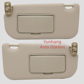 Kia Sportage 2005-2015 vizir za sunce s kozmetičkim ogledalom, Snap-On montaža, tiskanje logotipa, minimalistički stil