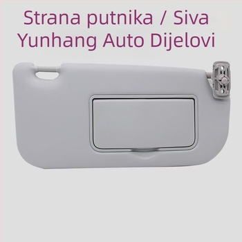 Kia Sportage 2005-2015 vizir za sunce s kozmetičkim ogledalom, Snap-On montaža, tiskanje logotipa, minimalistički stil