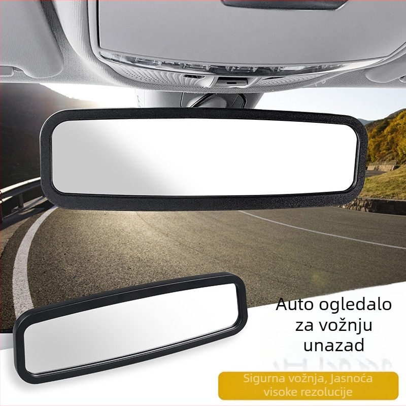 HD ogledalo za šminkanje u automobilu sa snap-on ugradnjom, 400 g, prilagodljivo, opća kompatibilnost
