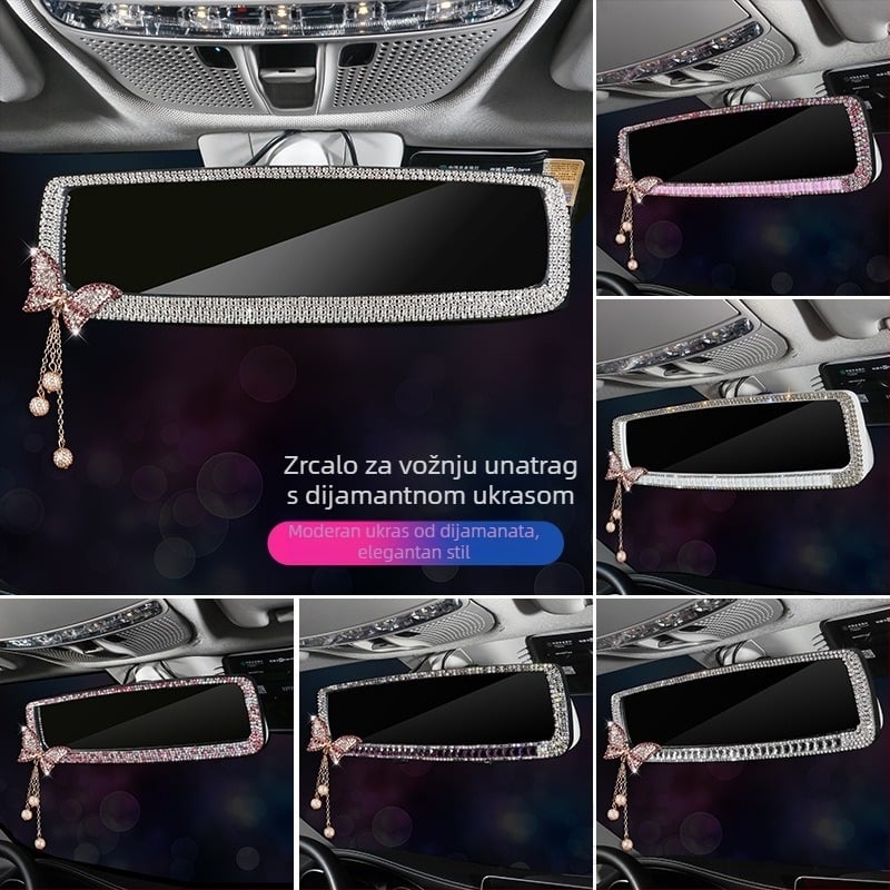 Rui Jian automobilni stražnji ogledalo — Snap-on instalacija, univerzalna kompatibilnost, minimalistički stil.