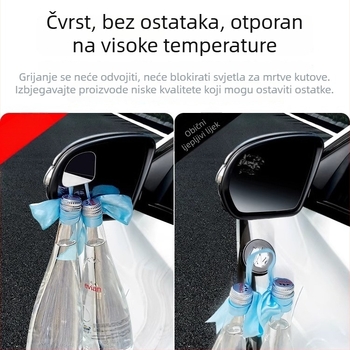 Automobilski retrovizor: kružno ogledalo za mrtve kutove, 360° HD široki kut gledanja