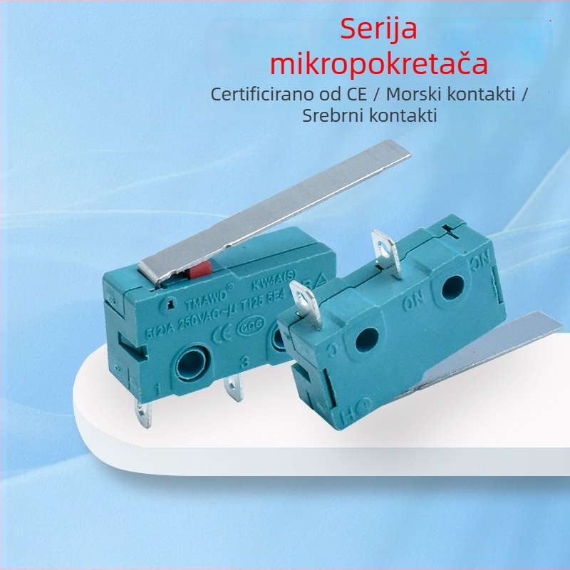 Mingbing KW4A/KW11 mikroprekidač - 2-polni, otporan na eksploziju, radni vijek 1.000.000 ciklusa, 12-250 V, CE certifikat