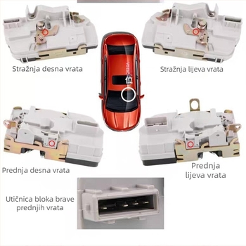 Sustav centralnog zaključavanja automobila, blok zaključavanja vrata i parkirni blok, kompatibilan s Peugeot 206/207/307 i Citroën C2