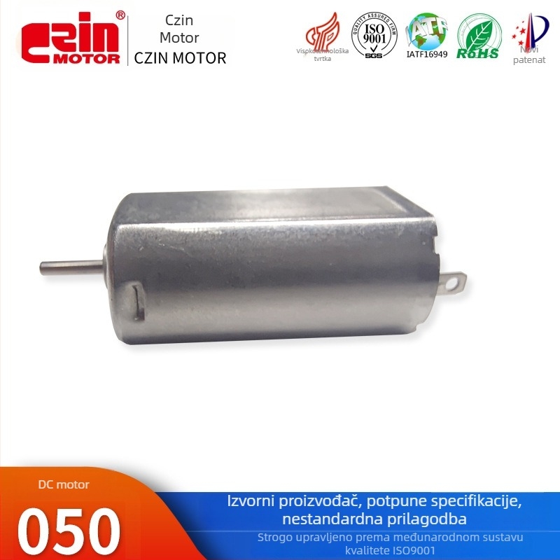 Četkasti motor CZIN MOTOR – mikro motor, DC, do 36V, ISO 9001