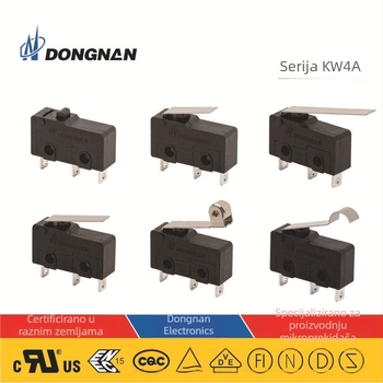 KW4A električni odvijač s mikropokretajem i središnjim zaključavanjem — kompaktnog dizajna, radna temperatura do 125°C, nazivno napajanje AC1000V, mehanički vijek 1000 ciklusa, UL/CUL/VDE/CE certifikati, prilagodba dostupna