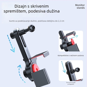 Auto držač za telefon s aluminijskom osnovom, automatsko zaključavanje, nosač navigacije za središnji zaslon na ploči