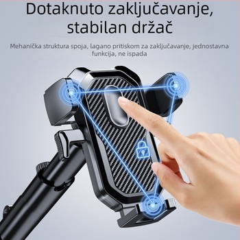 Držač za mobitel u automobilu s usisnim nosačem, univerzalan za instrument ploču, navigacijski nosač
