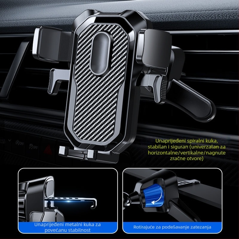 Držač za mobitel u automobilu s usisnim nosačem, univerzalan za instrument ploču, navigacijski nosač