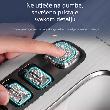 Univerzalne ABS unutarnje dekorativne naljepnice za automobil s naljepnicama za tipke središnje konzole