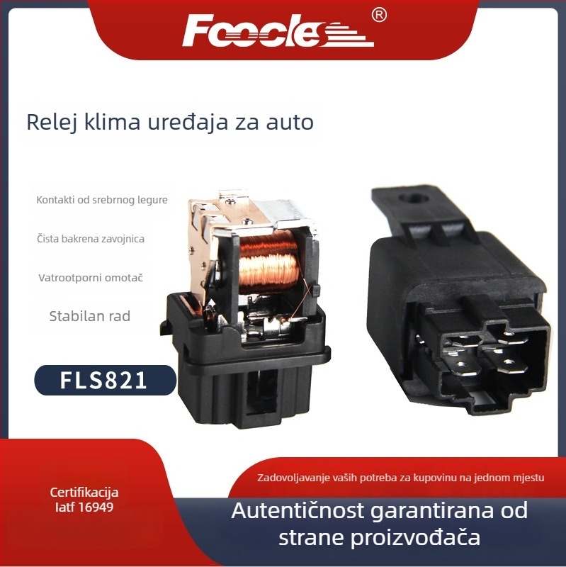 FOOCLES Ferres Auto rele RTT7114, 4-pinski, SART-12D za ventilator, klima, maglenke i centralnu zaključavanje