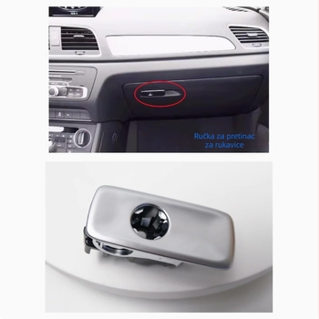 Audi Q3 držač brave za ladicu za rukavice — ploča skladištenje, Model: Audi Q3 glove box buckle; Materijal: plastični premaz; Šifra proizvoda: 8u1857131