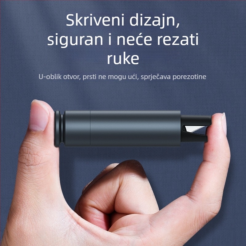 Aluminijski automobil sigurnosni čekić – kompaktni višefunkcionalni alat za nužne situacije, razbijanje stakla, 110 g
