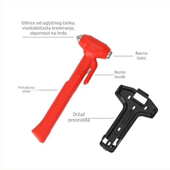 Veliki čekić s dugim držačem od wolframovog čelika – Car Shihang, ABS + karbonska čelika, 190 g, prilagodljivo obrađivanje