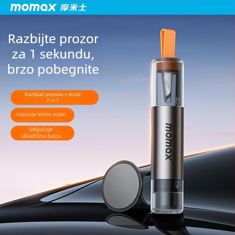 Momax 1-Move 2-in-1 Cutting Safety Hammer