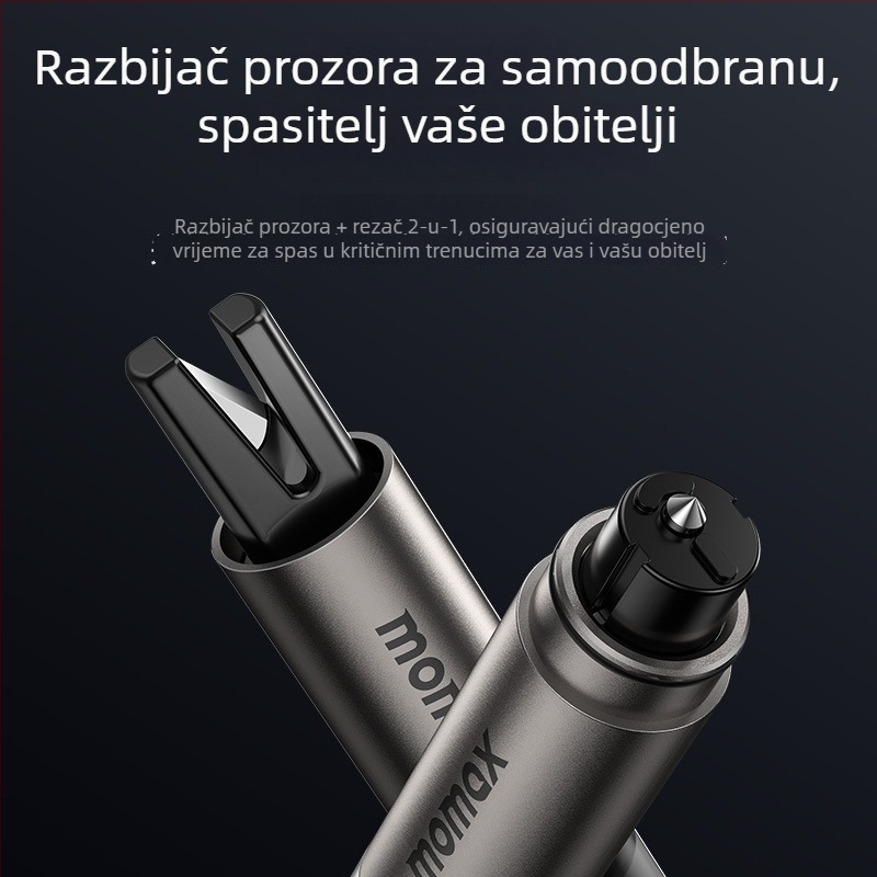 Momax 1-Move 2-in-1 Cutting Safety Hammer