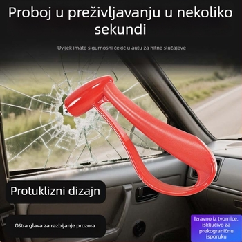 Automobilski sigurnosni čekić s razbijačem prozora, prijenosno spašavajuće sredstvo, ABS+metal, 140 g, podrijetlo Guangdong