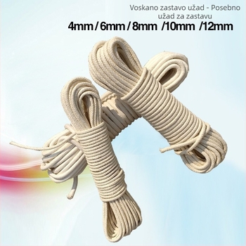 SAIFTEL Pamukovo uže za podizanje zastave – prilagodljivo, Standard 15454