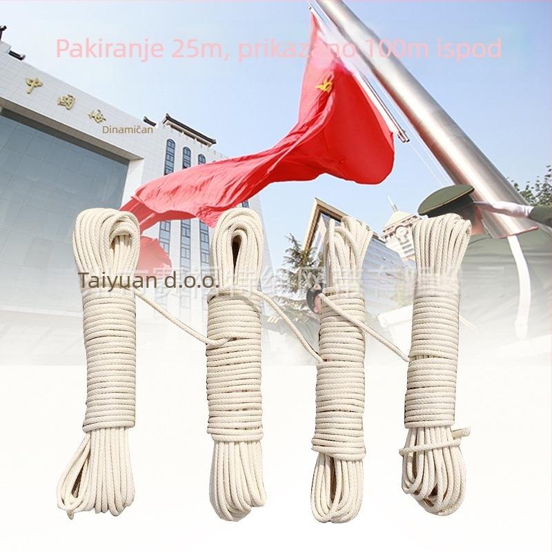 SAIFTEL Pamukovo uže za podizanje zastave – prilagodljivo, Standard 15454
