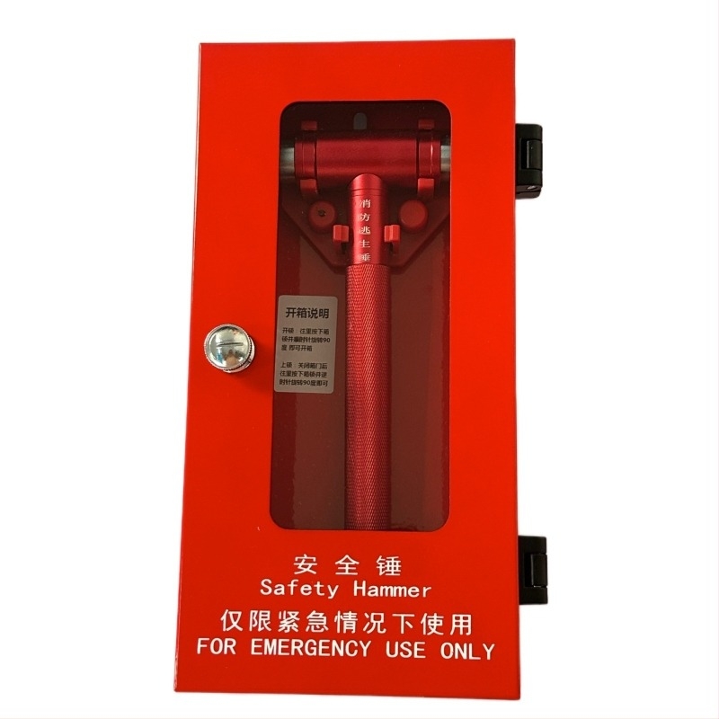 Vatreno sigurnosno čekić za bijeg i razbijanje stakla u uredskim zgradama, radionicama i hotelima | Materijal: Tungsten steel | Težina: 800 g | Obrada i prilagodba: Da