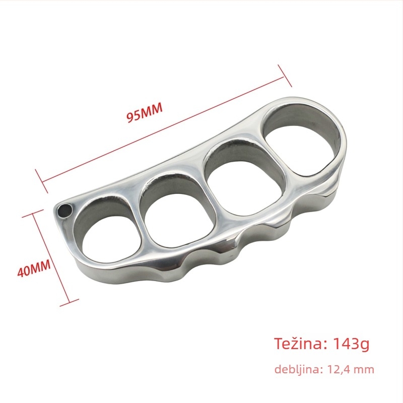 Metalni alat za samozaštitu od nehrđajućeg čelika, ojačano tijelo, montirano u vozilo, 167 g