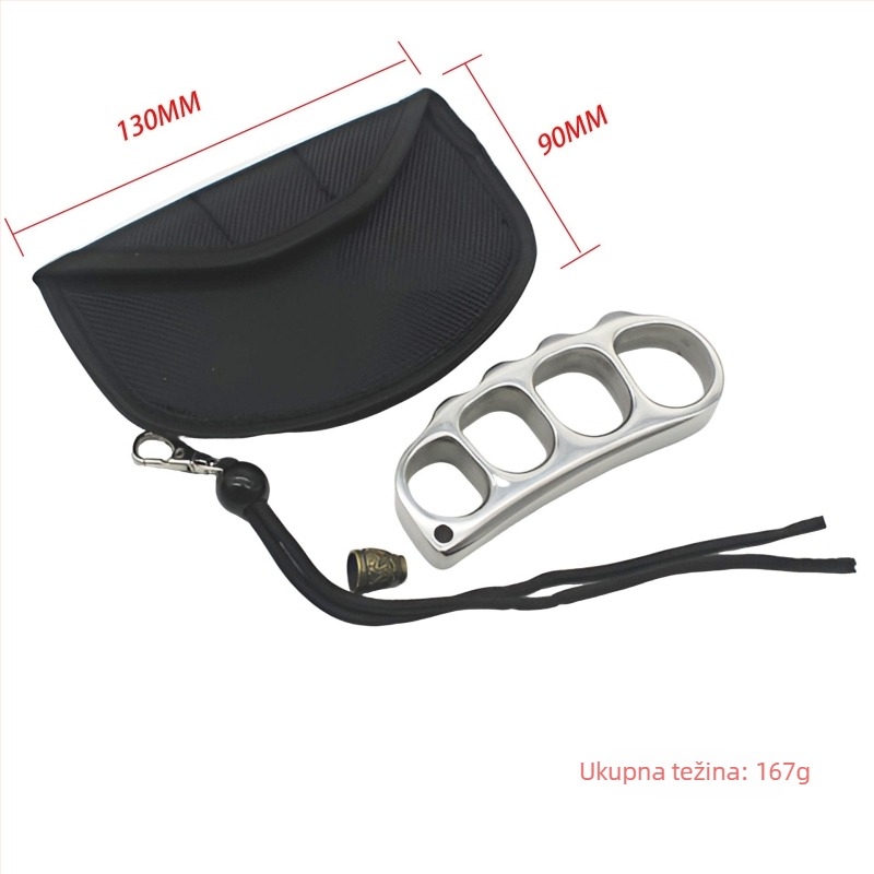 Metalni alat za samozaštitu od nehrđajućeg čelika, ojačano tijelo, montirano u vozilo, 167 g