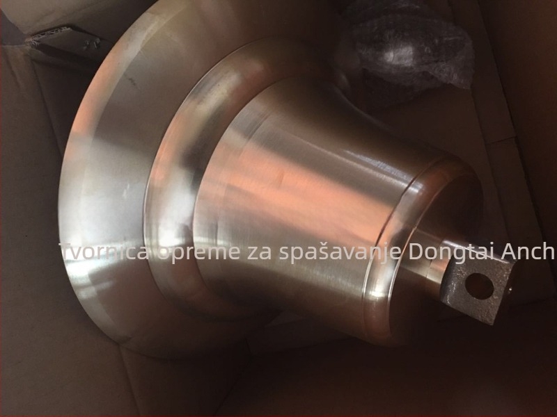 Pomorski bakreni zvon za maglu s čekićem za mjerenje dubine; graviranje imena broda i pristaništa registracije; Anchang model 160